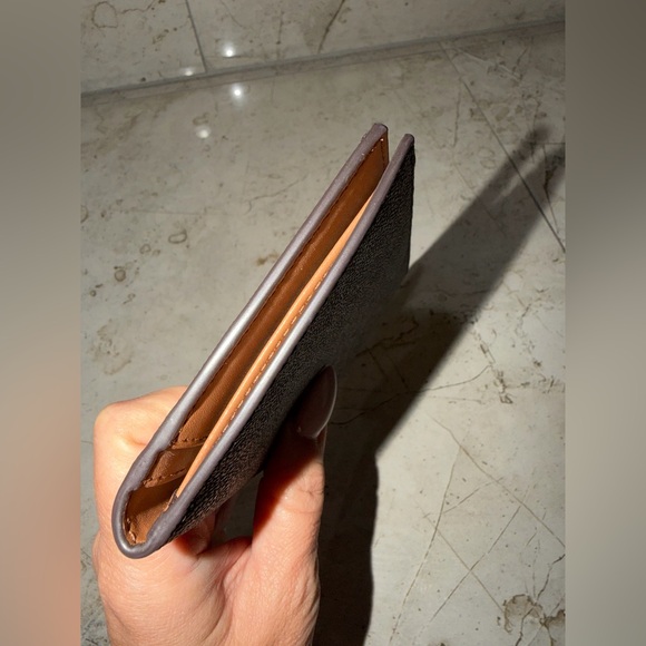 Michael Kors Brown Monogram Passport Holder - Picture 6 of 9